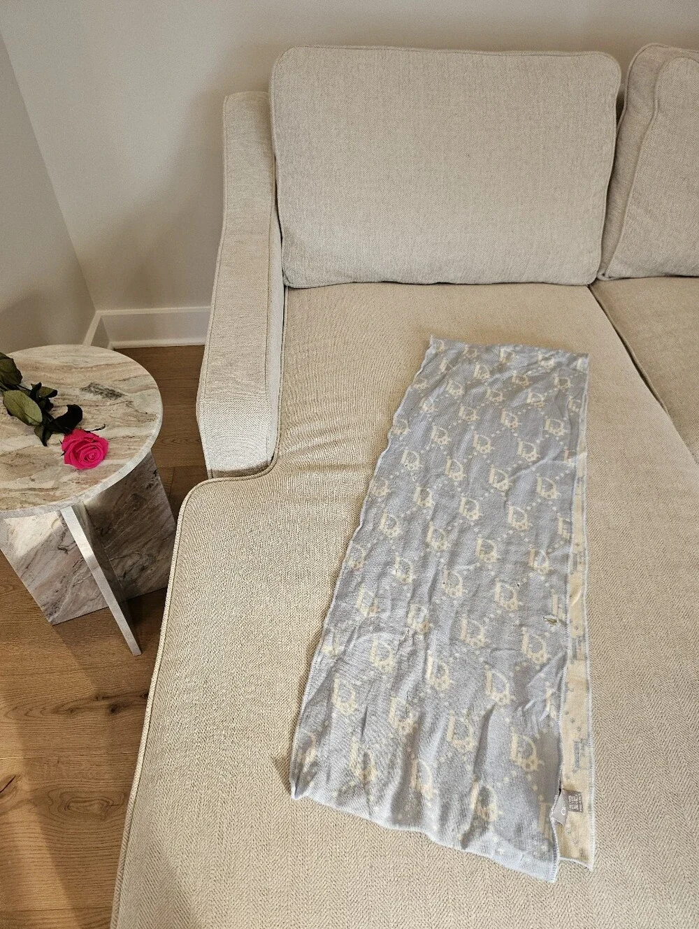 Christian Dior Wool Scarf FLAWED